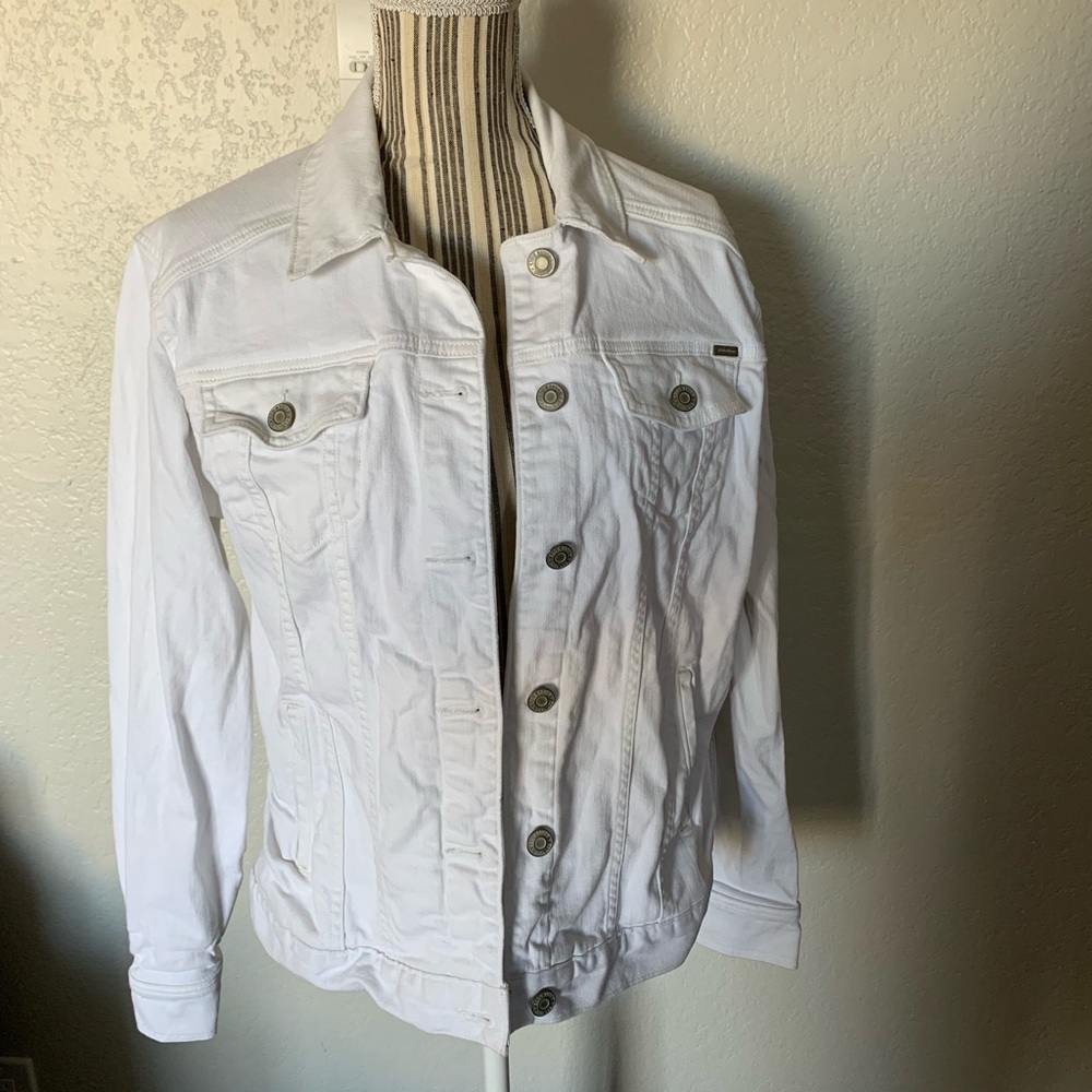 Lightly Used Eddie Bauer XL White Jean Jacket